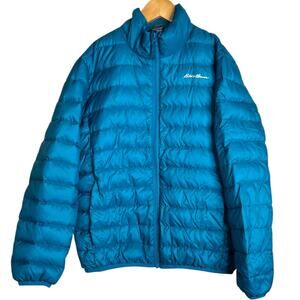 Eddie Bauer Kids Down Puffer Jacket 80/20 Duck Down Winter Coat Boys 10/12 Youth